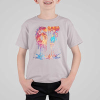 Burning Six Seven T Shirt For Kid Drip Fire Flame Meme