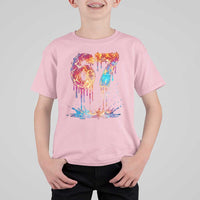 Burning Six Seven T Shirt For Kid Drip Fire Flame Meme