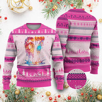 Burning Six Seven Ugly Christmas Sweater Drip Fire Flame Meme