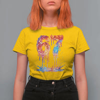 Burning Six Seven T Shirt For Women Drip Fire Flame Meme