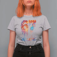 Burning Six Seven T Shirt For Women Drip Fire Flame Meme