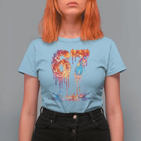 Burning Six Seven T Shirt For Women Drip Fire Flame Meme