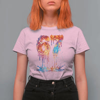 Burning Six Seven T Shirt For Women Drip Fire Flame Meme