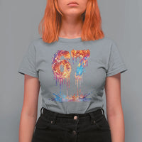Burning Six Seven T Shirt For Women Drip Fire Flame Meme
