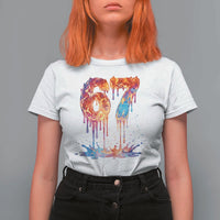 Burning Six Seven T Shirt For Women Drip Fire Flame Meme