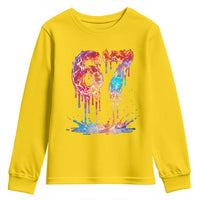 Burning Six Seven Youth Sweatshirt Drip Fire Flame Meme