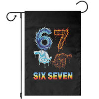 Water Fire Element Six Seven Garden Flag Trendy Meme Gift