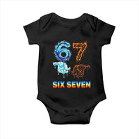 Water Fire Element Six Seven Baby Onesie Trendy Meme Gift