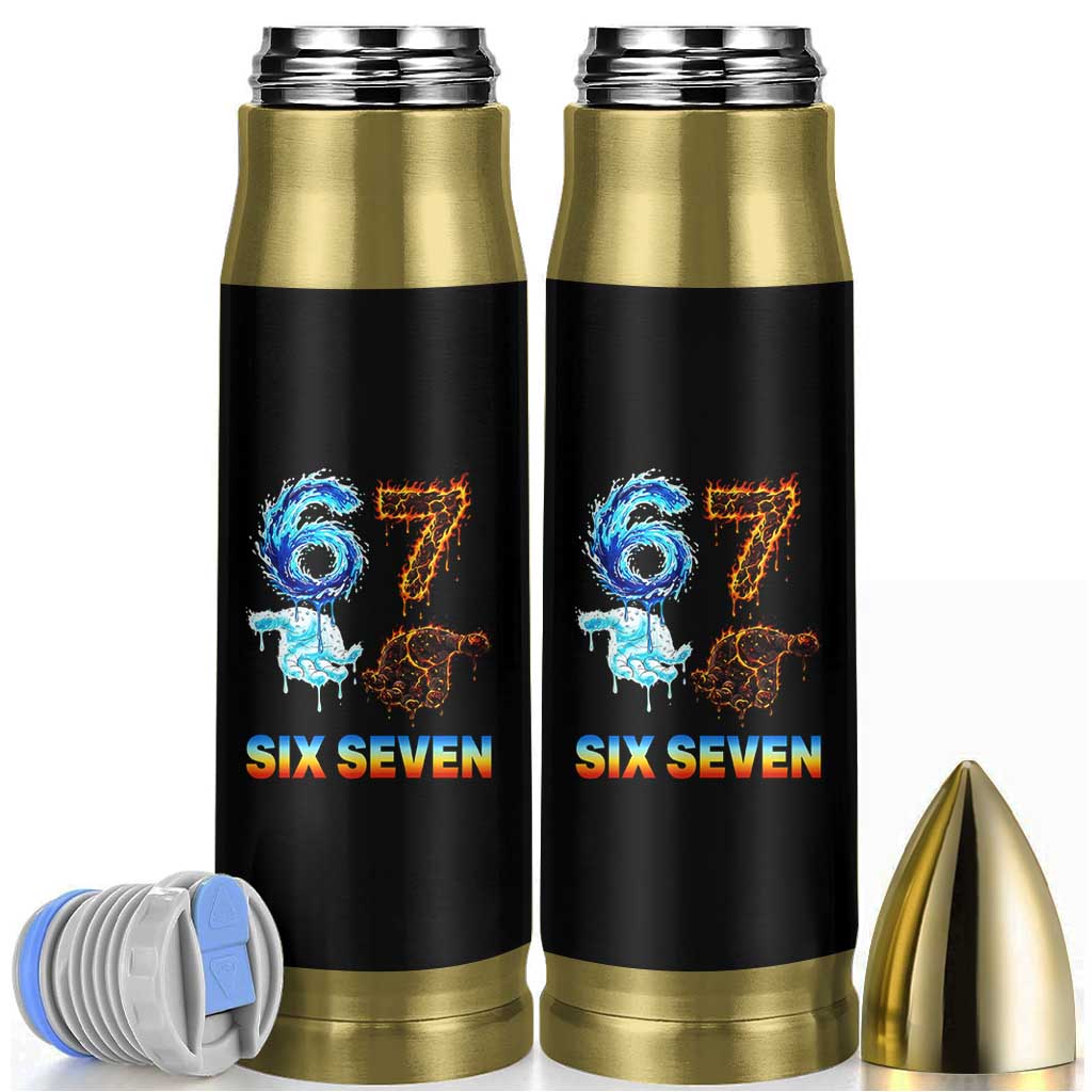 Water Fire Element Six Seven Bullet Tumbler Trendy Meme Gift
