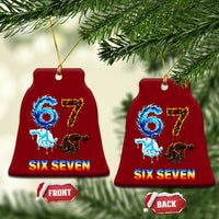 Water Fire Element Six Seven Ceramic Ornament Trendy Meme Gift