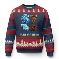 Water Fire Element Six Seven Ugly Christmas Sweater Trendy Meme Gift