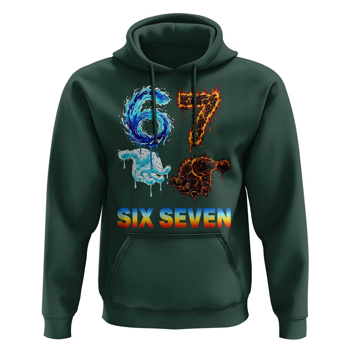 Water Fire Element Six Seven Hoodie Trendy Meme Gift