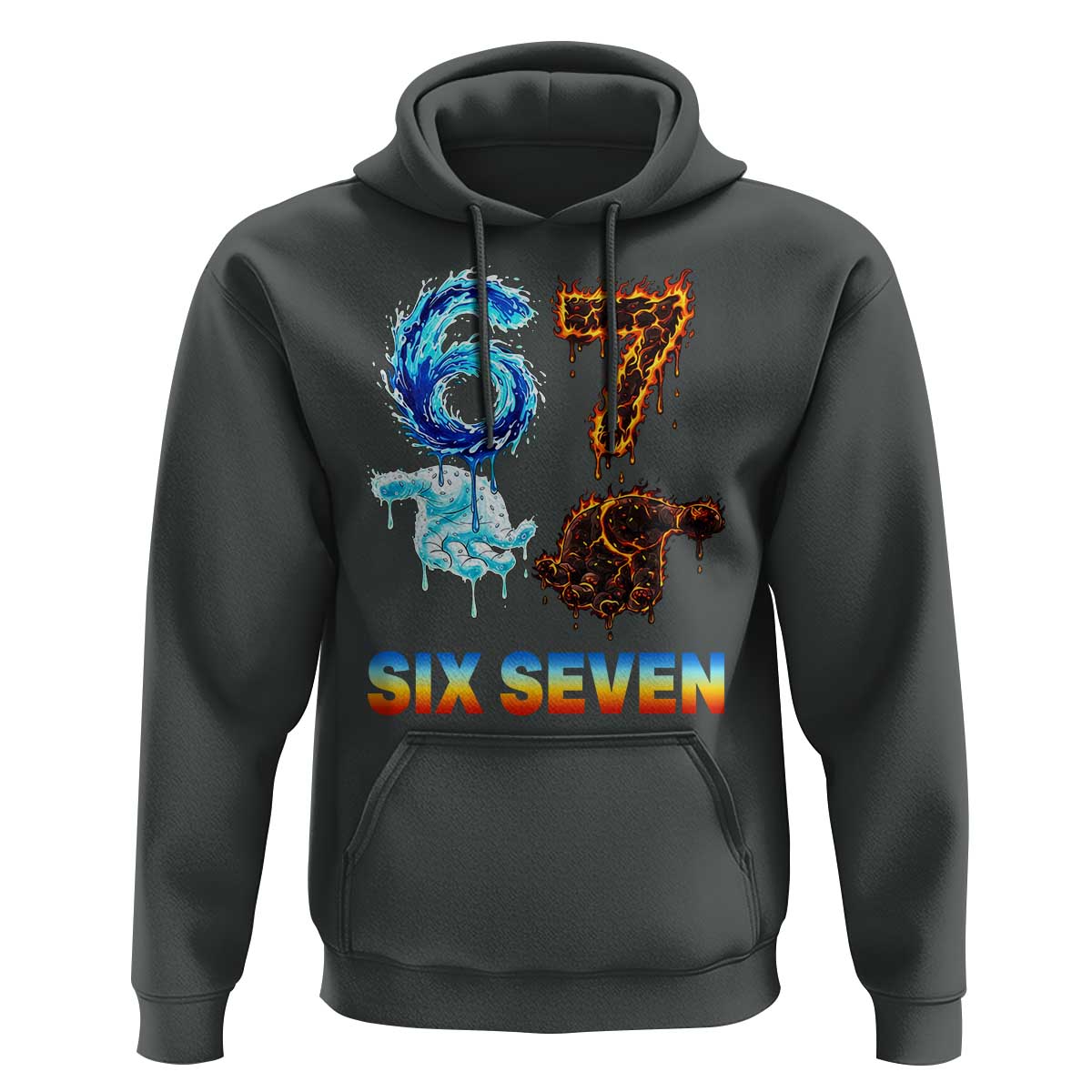 Water Fire Element Six Seven Hoodie Trendy Meme Gift