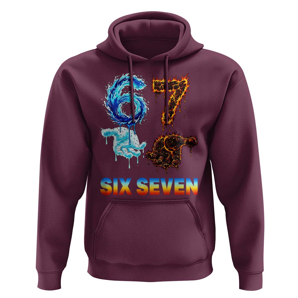 Water Fire Element Six Seven Hoodie Trendy Meme Gift