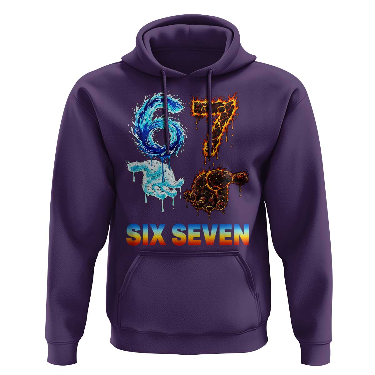 Water Fire Element Six Seven Hoodie Trendy Meme Gift