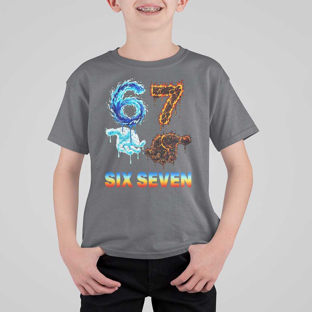 Water Fire Element Six Seven T Shirt For Kid Trendy Meme Gift