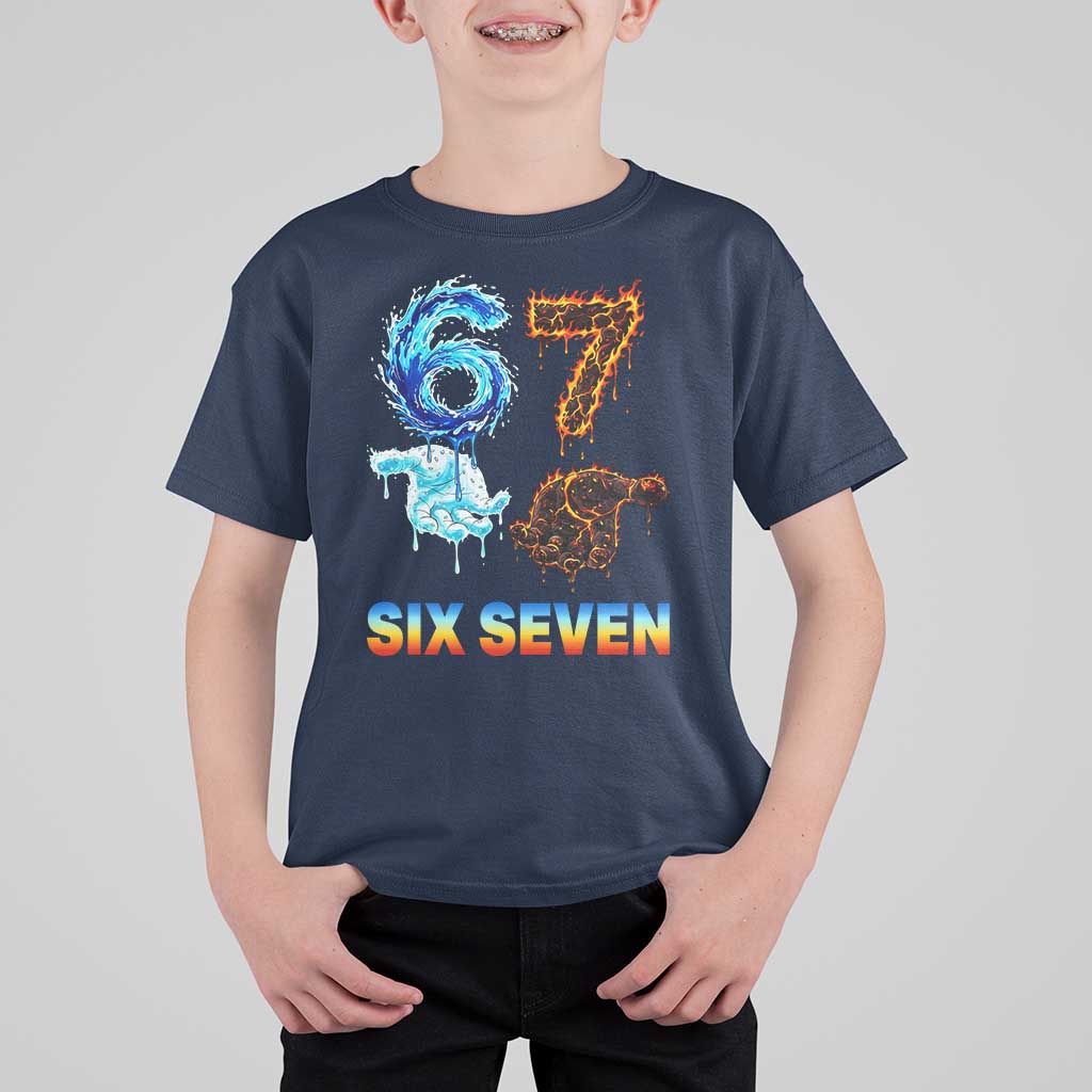 Water Fire Element Six Seven T Shirt For Kid Trendy Meme Gift