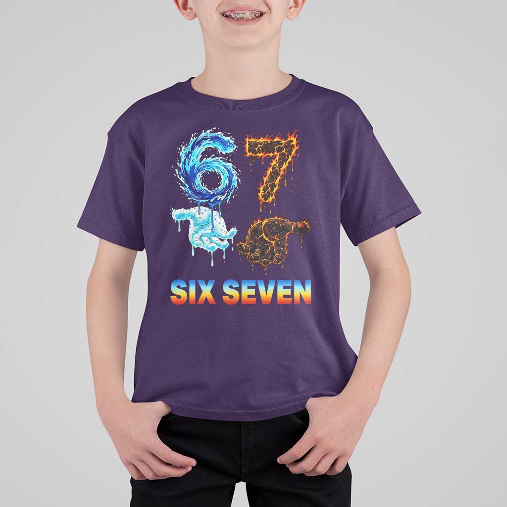 Water Fire Element Six Seven T Shirt For Kid Trendy Meme Gift