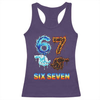 Water Fire Element Six Seven Racerback Tank Top Trendy Meme Gift