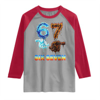 Water Fire Element Six Seven Raglan Shirt Trendy Meme Gift