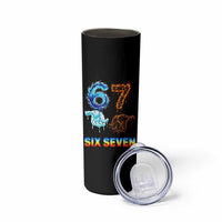 Water Fire Element Six Seven Skinny Tumbler Trendy Meme Gift