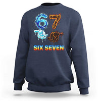 Water Fire Element Six Seven Sweatshirt Trendy Meme Gift