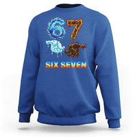 Water Fire Element Six Seven Sweatshirt Trendy Meme Gift