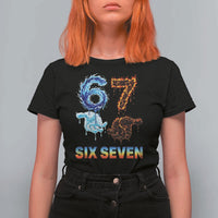 Water Fire Element Six Seven T Shirt For Women Trendy Meme Gift
