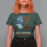 Water Fire Element Six Seven T Shirt For Women Trendy Meme Gift