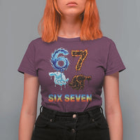 Water Fire Element Six Seven T Shirt For Women Trendy Meme Gift