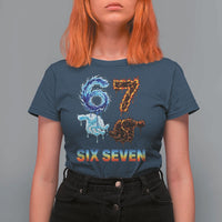Water Fire Element Six Seven T Shirt For Women Trendy Meme Gift