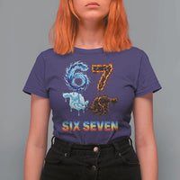 Water Fire Element Six Seven T Shirt For Women Trendy Meme Gift