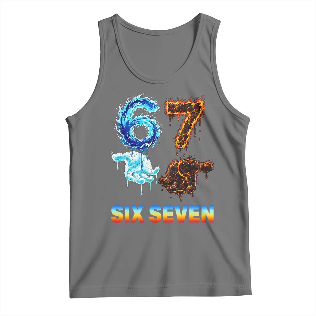 Water Fire Element Six Seven Tank Top Trendy Meme Gift
