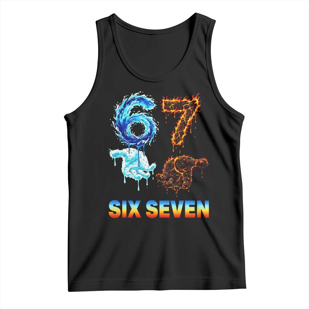 Water Fire Element Six Seven Tank Top Trendy Meme Gift