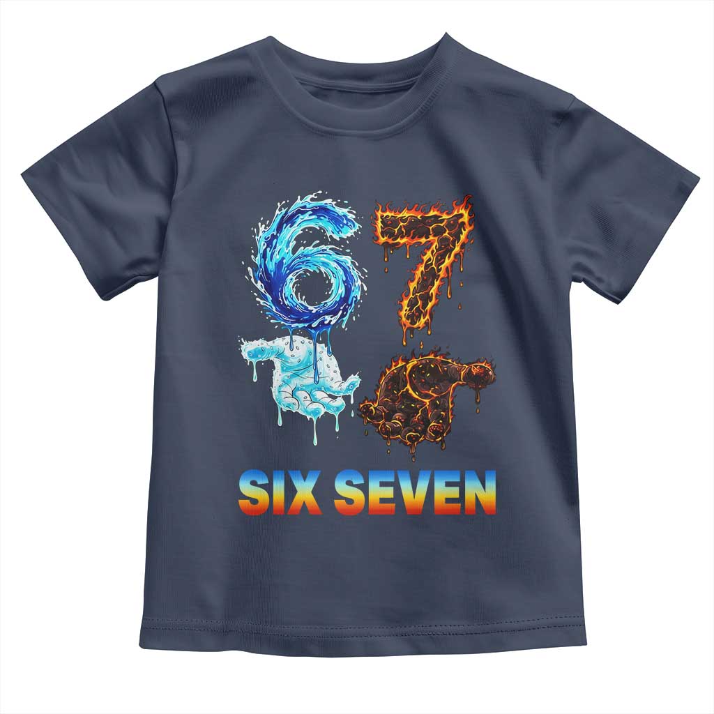 Water Fire Element Six Seven Toddler T Shirt Trendy Meme Gift