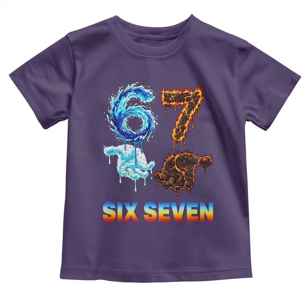 Water Fire Element Six Seven Toddler T Shirt Trendy Meme Gift