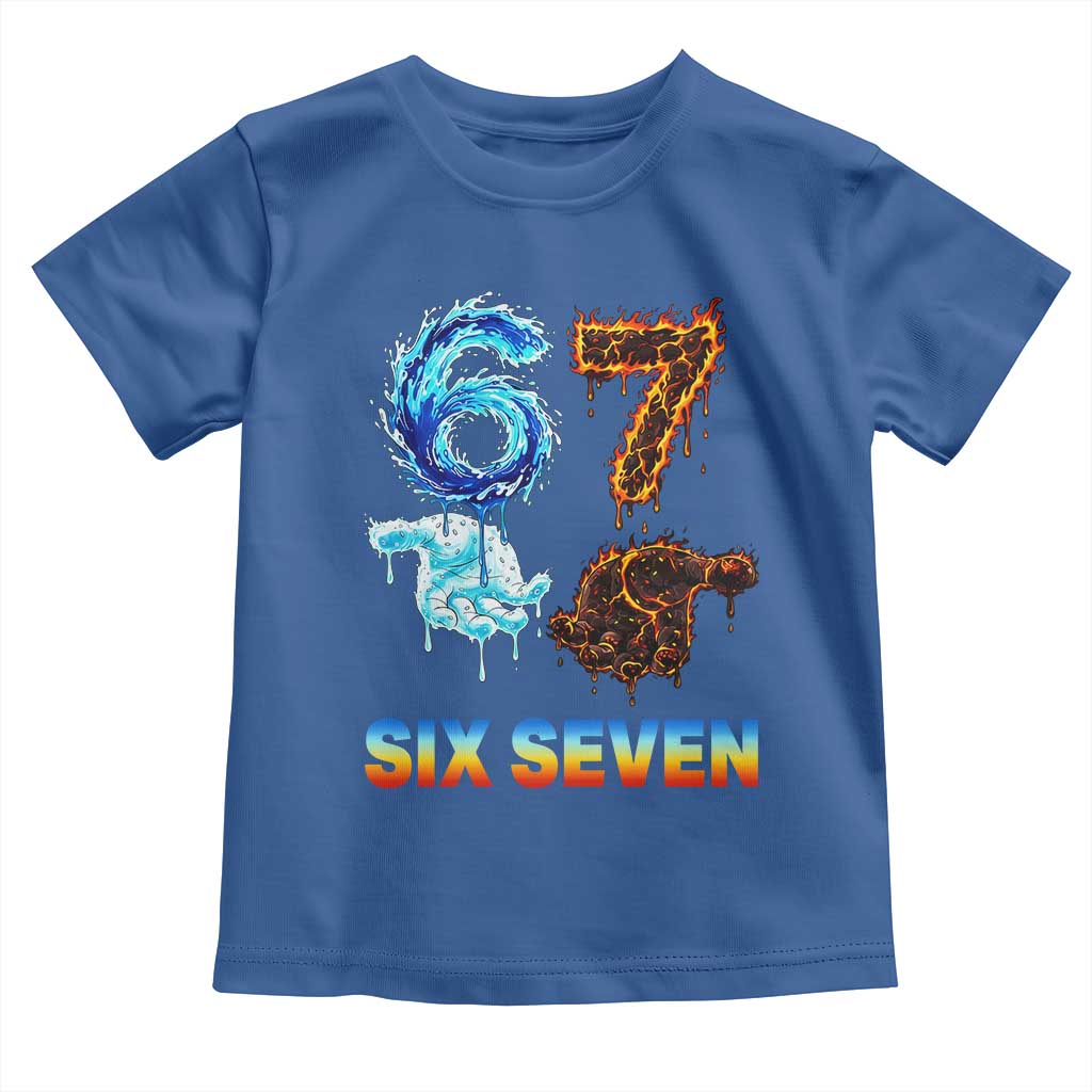 Water Fire Element Six Seven Toddler T Shirt Trendy Meme Gift