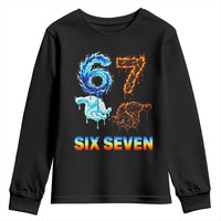 Water Fire Element Six Seven Youth Sweatshirt Trendy Meme Gift