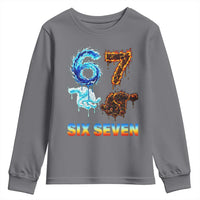 Water Fire Element Six Seven Youth Sweatshirt Trendy Meme Gift