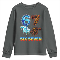 Water Fire Element Six Seven Youth Sweatshirt Trendy Meme Gift