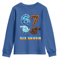 Water Fire Element Six Seven Youth Sweatshirt Trendy Meme Gift