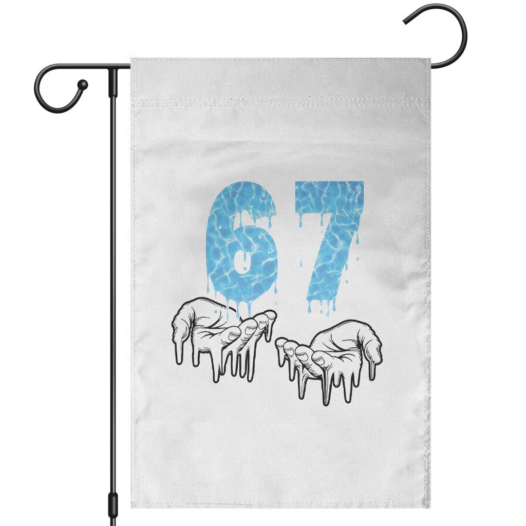 Ocean Water Wave Effect Printed Garden Flag Six Seven Meme