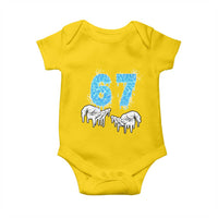 Ocean Water Wave Effect Printed Baby Onesie Six Seven Meme