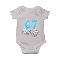 Ocean Water Wave Effect Printed Baby Onesie Six Seven Meme