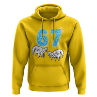 Ocean Water Wave Effect Printed Hoodie Six Seven Meme