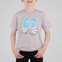 Ocean Water Wave Effect Printed T Shirt For Kid Six Seven Meme