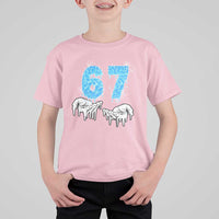 Ocean Water Wave Effect Printed T Shirt For Kid Six Seven Meme