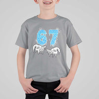 Ocean Water Wave Effect Printed T Shirt For Kid Six Seven Meme