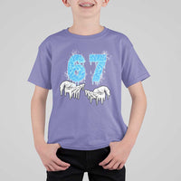 Ocean Water Wave Effect Printed T Shirt For Kid Six Seven Meme