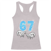 Ocean Water Wave Effect Printed Racerback Tank Top Six Seven Meme